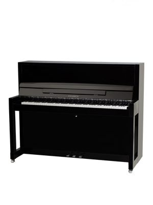 پیانو آکوستیک FEURICH 115 – PREMIERE Black Polished - Chrome