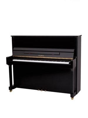 پیانو آکوستیک FEURICH 122 – UNIVERSAL Black Polished - Brass