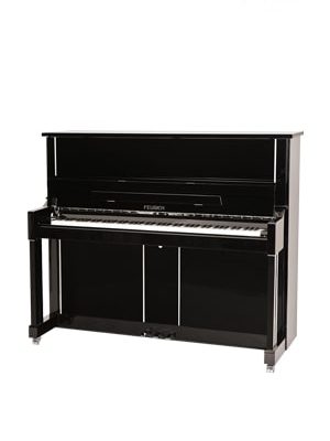 پیانو آکوستیک FEURICH 125 – DESIGN Black Polished - Chrome